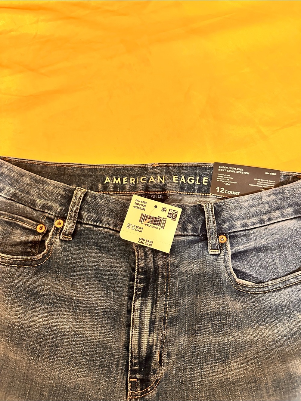 American Eagle Outfitters Women’s High-Rise Blue Denim Jeans